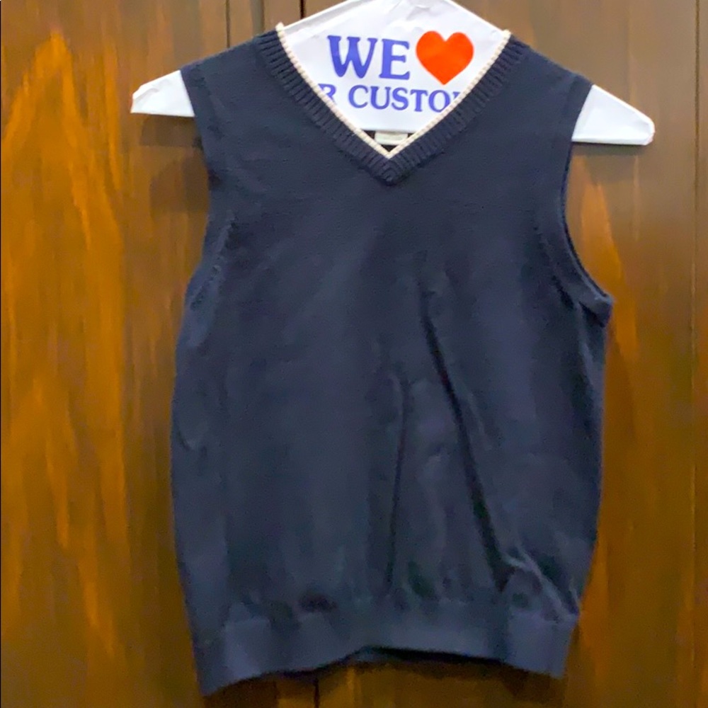 Lacadi Paris v-neck sweater in navy blue